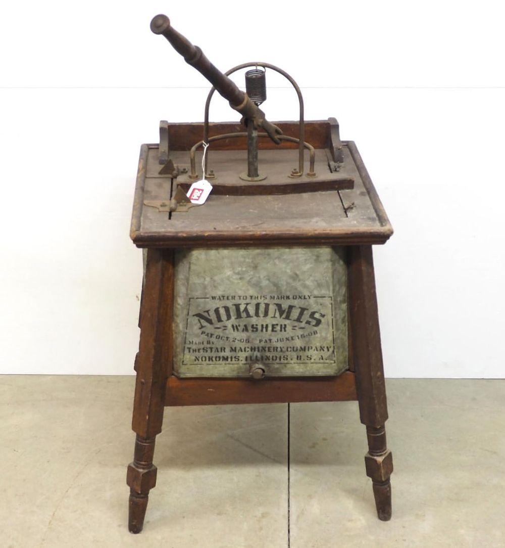 Lot 264: Hand-powered floor model Nokomis Washer