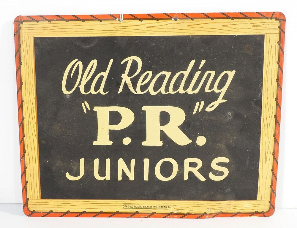 Lot 347: Old Reading "P.R" Juniors sign