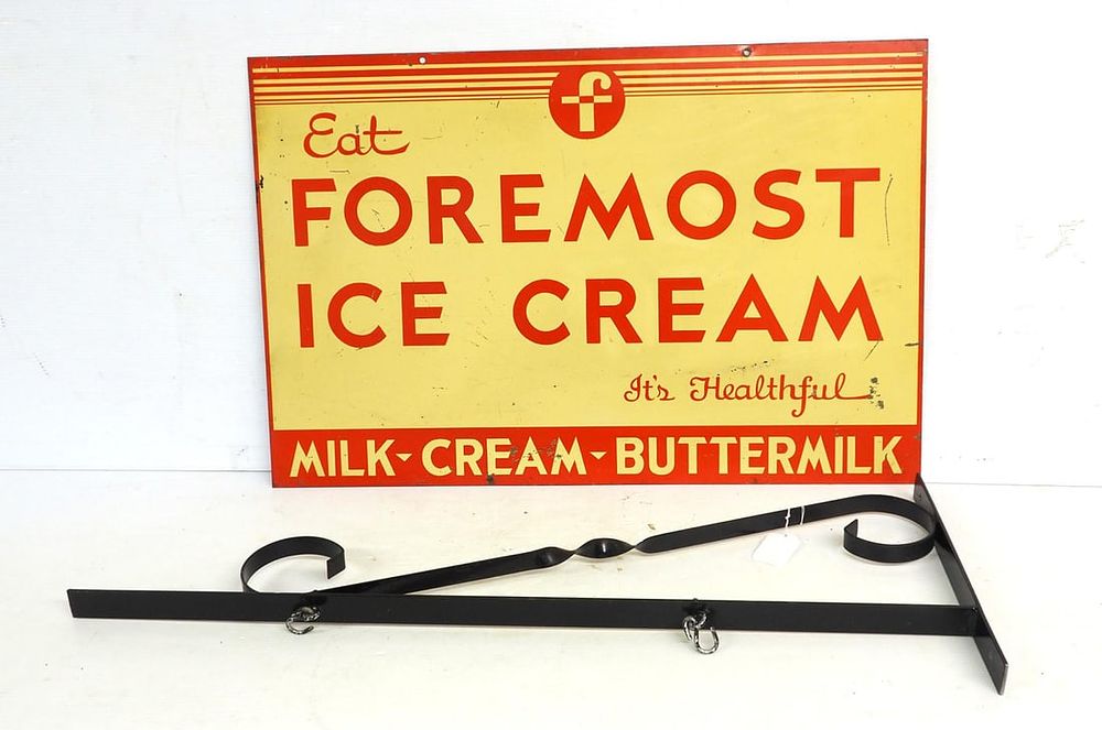 Lot 384: Foremost Ice Cream sign