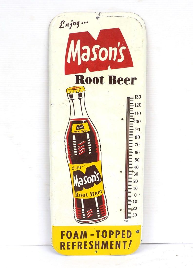 Lot 389: 1963 Mason's Root Beer thermometer