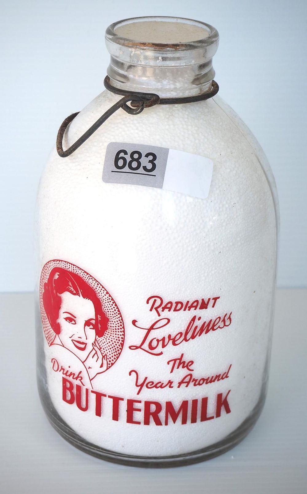 Lot 683: 1 gallon milk bottle