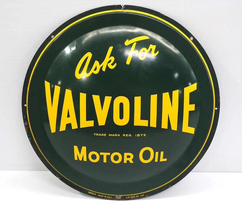 Lot 2027: Valvoline Motor Oil sign