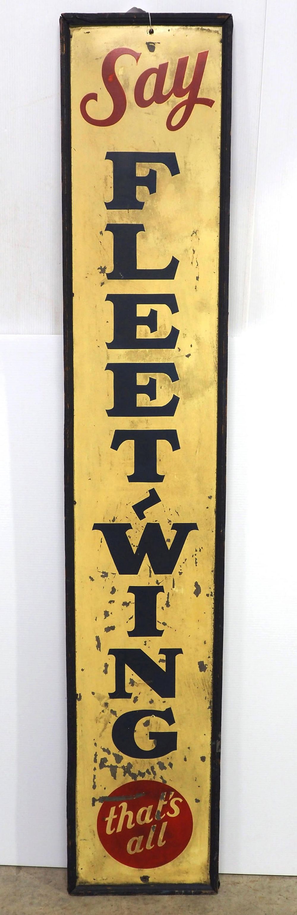 Lot 2038: Say Fleetwing sign