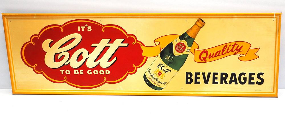 Lot 2057: Cott Beverages sign