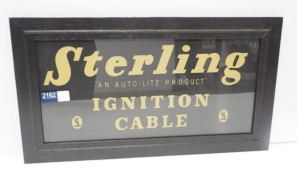 Lot 2162: Sterling Auto-Lite Products sign, RARE!