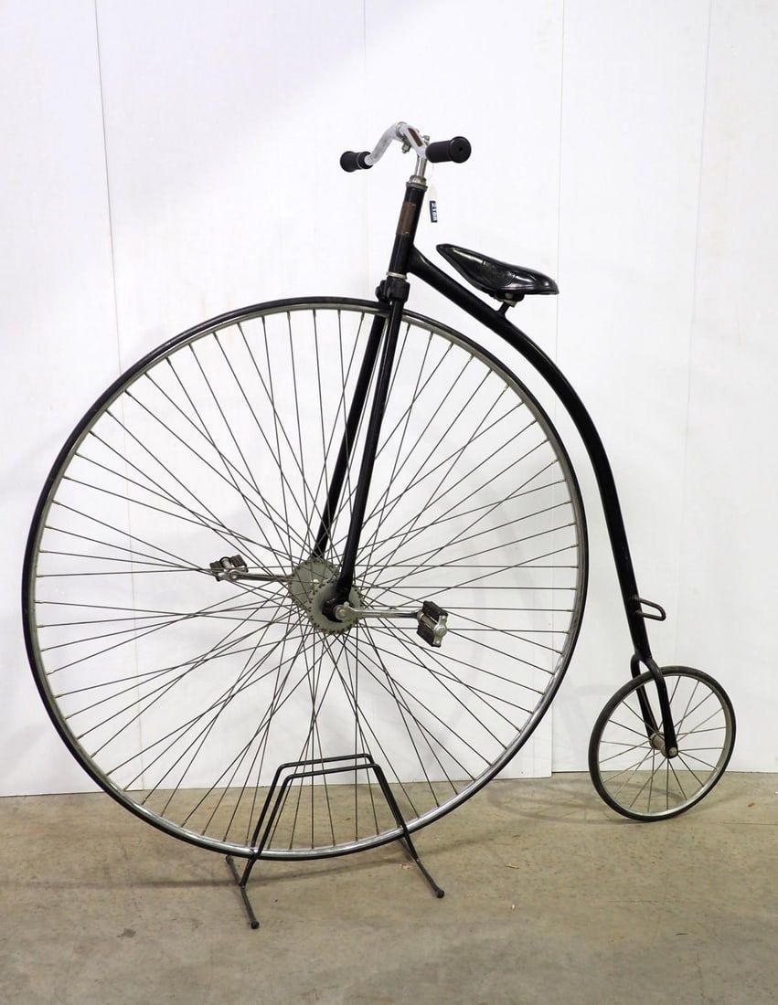 Lot 2188: High-wheel bike with brass tag