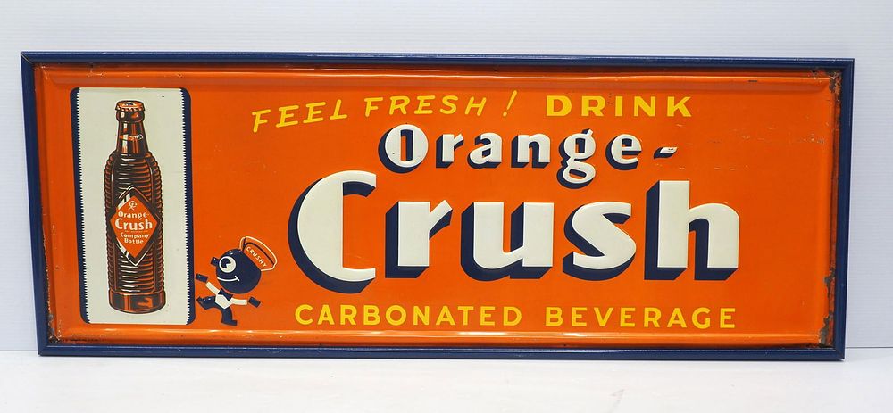 Lot 2225C: Orange Crush sign