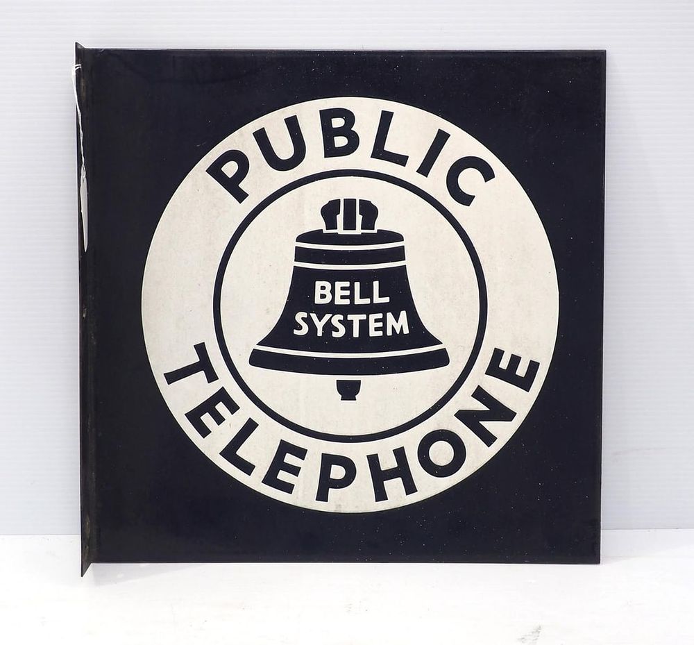 Lot 2225M: Bell System Public Telephone sign
