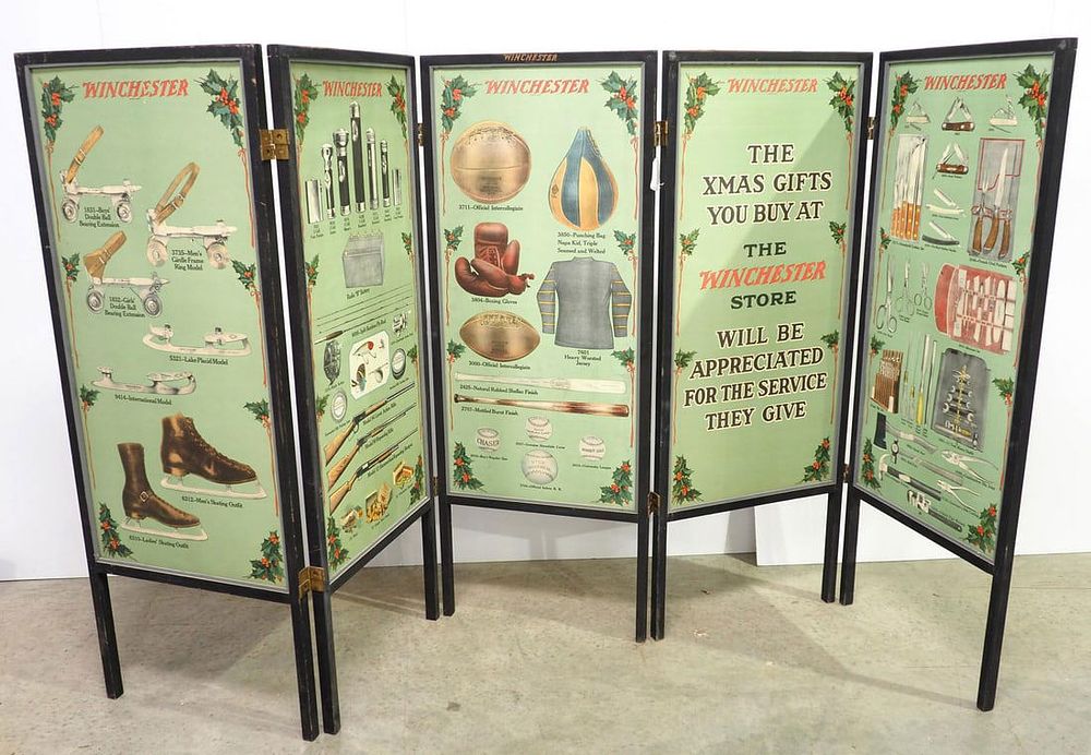 Lot 2231: Winchester Products advertising sign