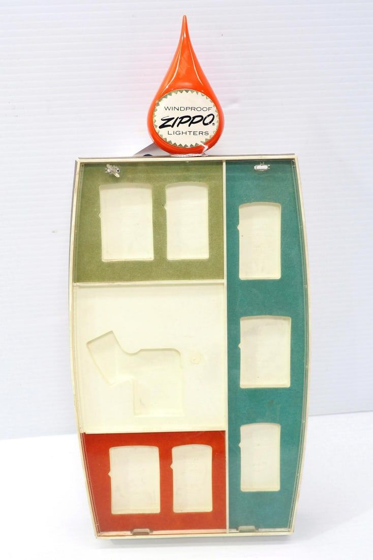 Lot 2255: RARE! 1960's Zippo countertop display