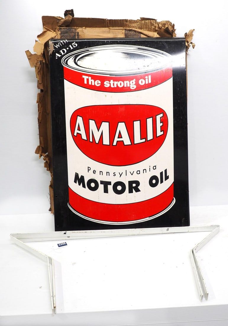 Lot 2298: Amalie Pennsylvania Motor Oil street sign