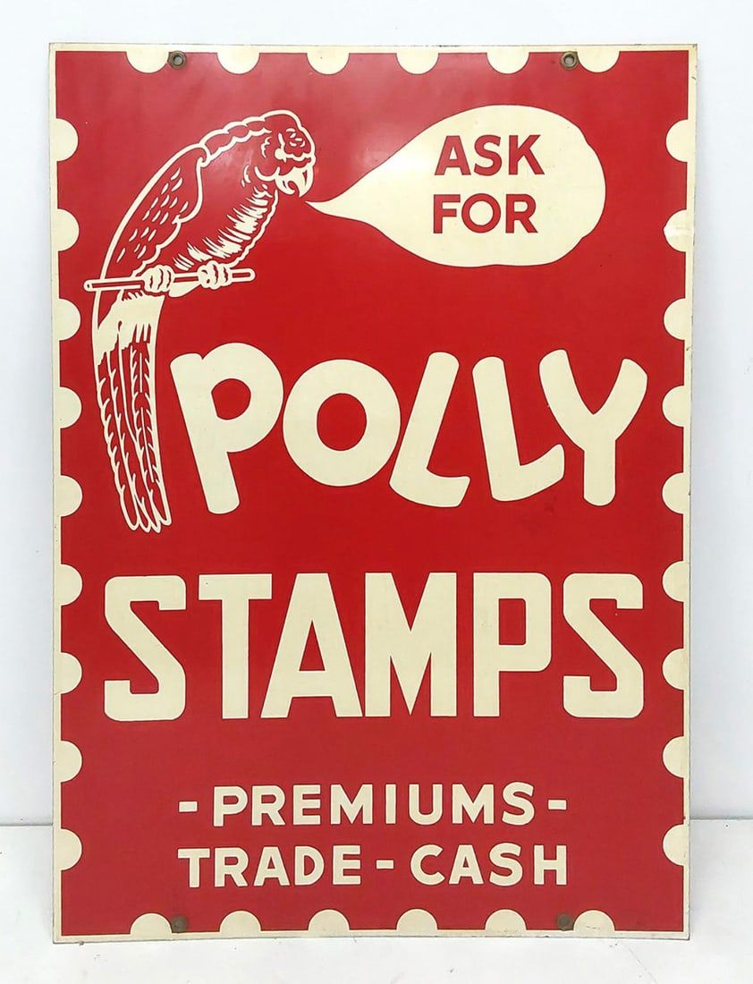 Lot 2440: Polly Stamps sign