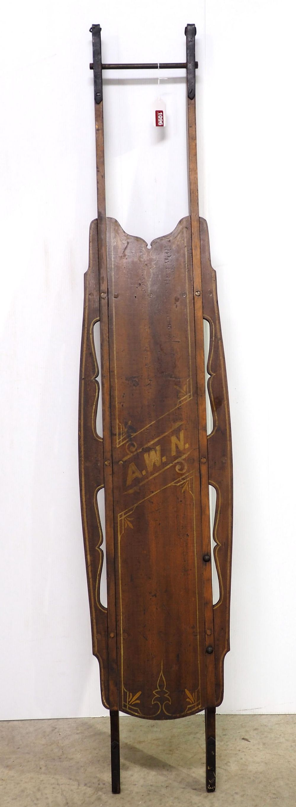 Lot 1096: Child's runner sled
