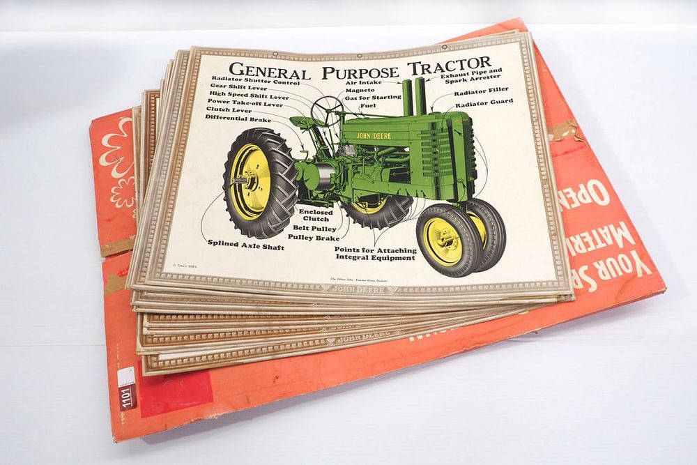 Lot 1101: 15-piece set of John Deere dealer posters