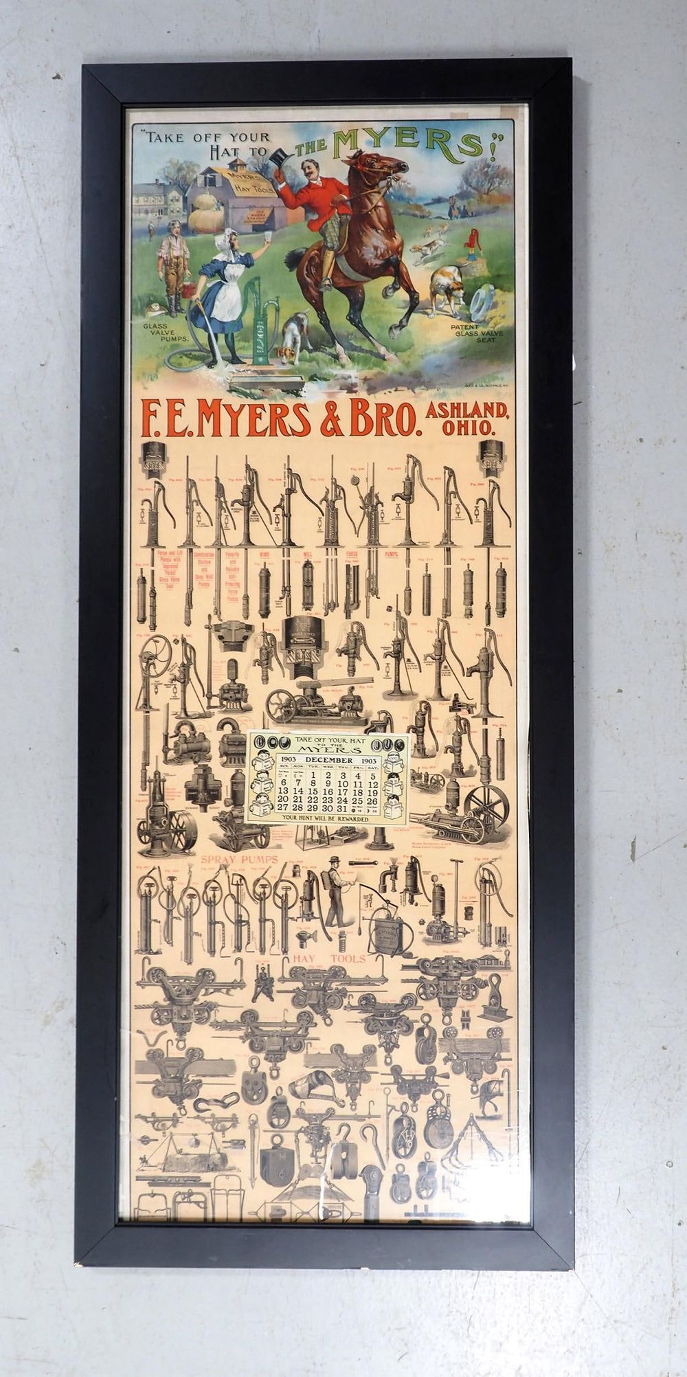 Lot 1112: 1903 F.E. Myers & Bros - Ashland, OH. calendar