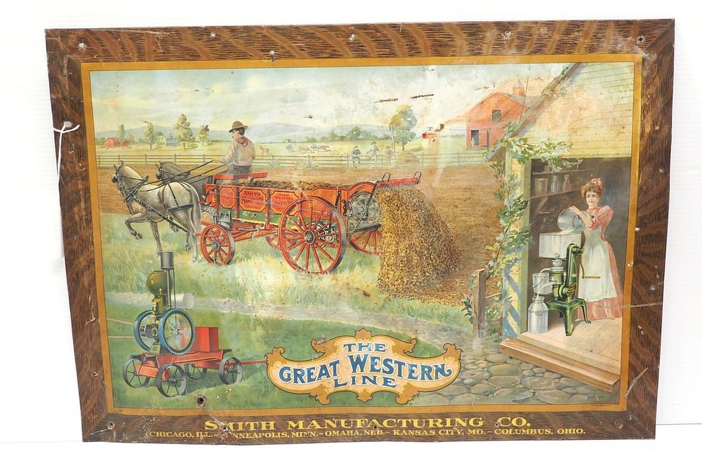 Lot 1140: Smith Mfg. Co. sign