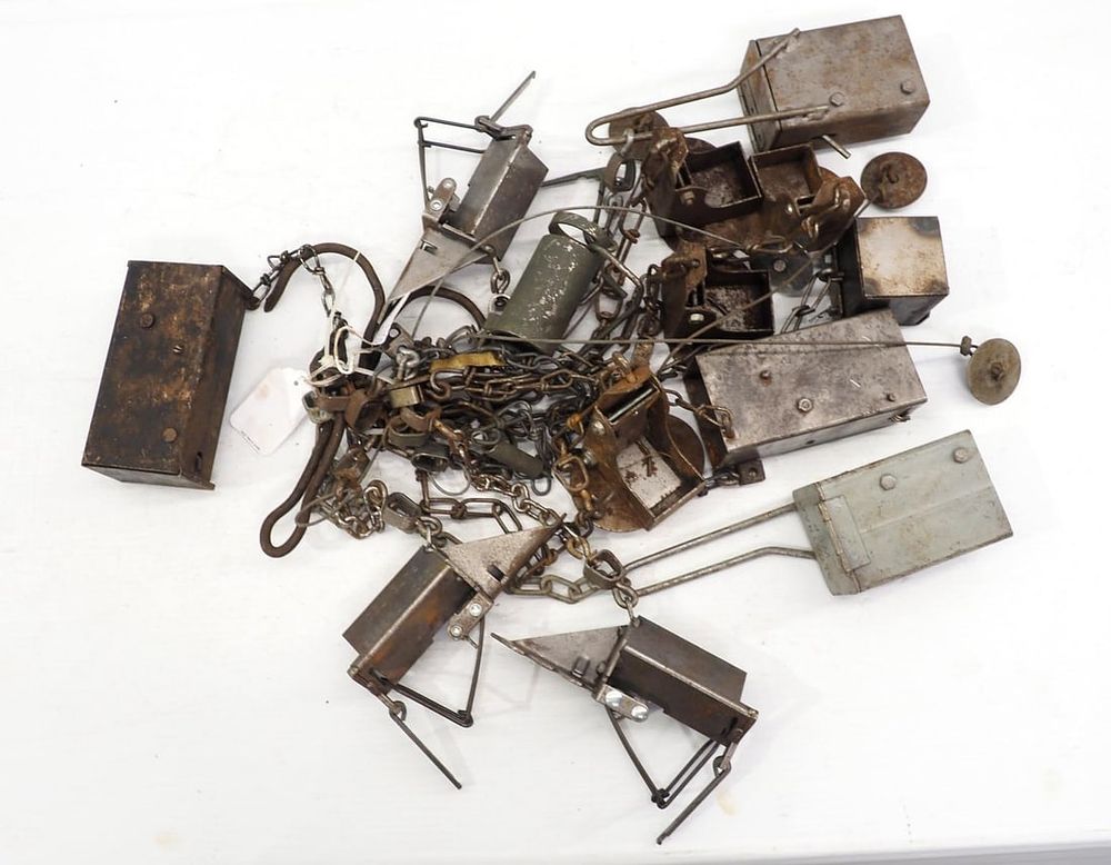 Lot 1195: 13 Assorted traps