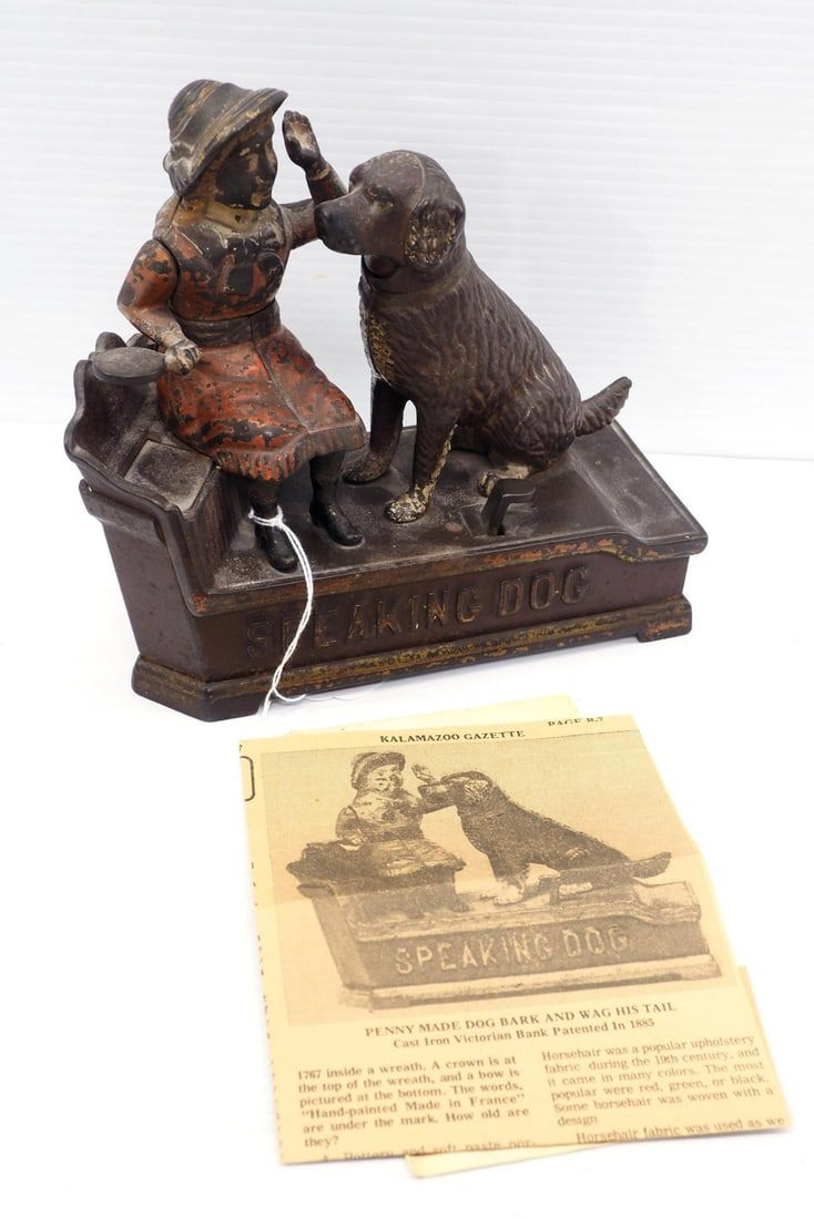 Lot 1284: Speaking Dog mechanical bank