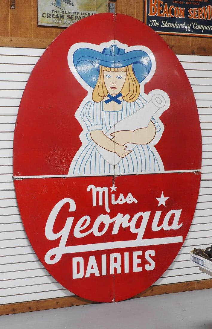 Lot 1326: Miss Georgia Dairies sign