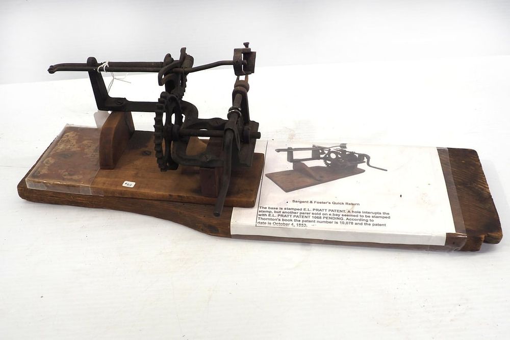 Lot 1395: Sargent & Fosters Quick Return apple peeler