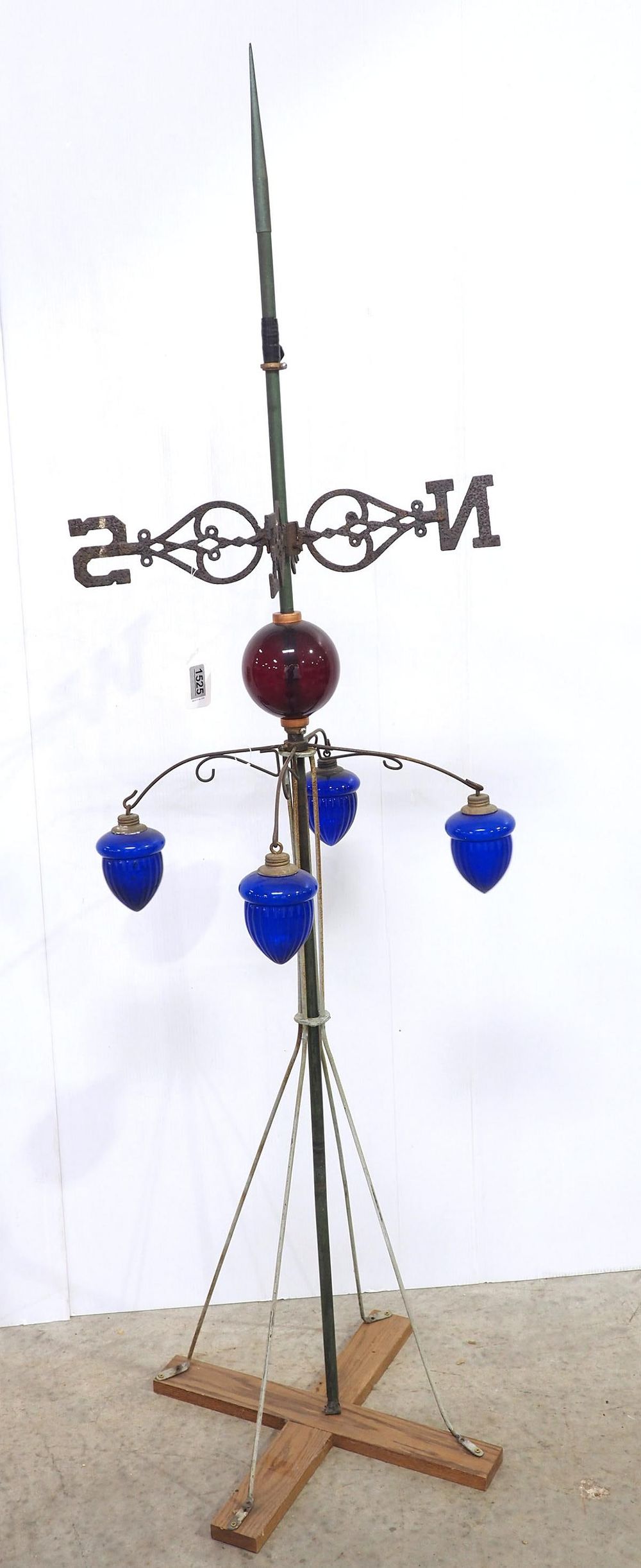 Lot 1525: Kretzer directional, red ball, and (4) pendants