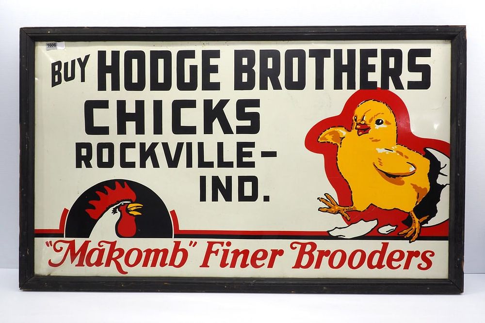Lot 1606: Makomb Finer Brooders sign