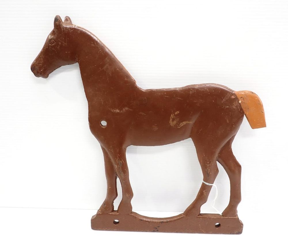 Lot 1607: Bobtail horse windmill weight