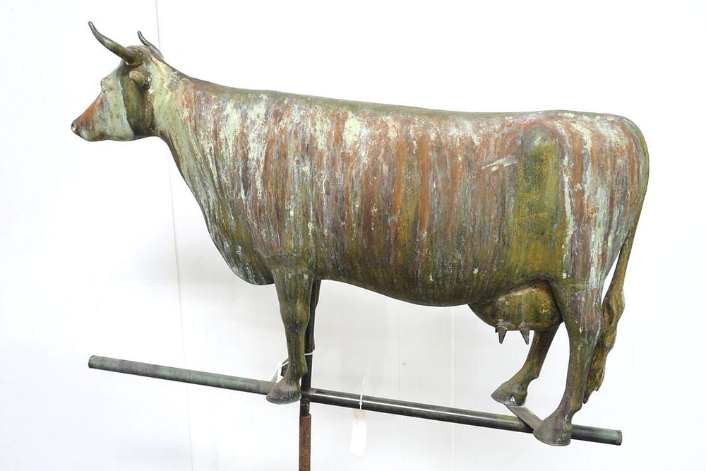 Lot 1671: Copper cow weathervane