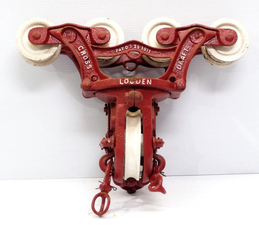 Lot 1759: Louden 8-wheel cross draft steel track hay car
