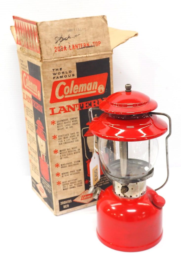 Lot 593: Coleman Red 200A Lantern