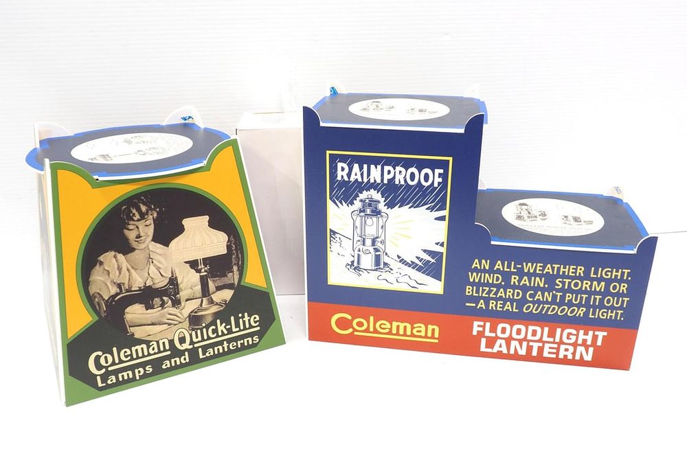 Lot 682: (2) Reproduction Coleman display pedestals