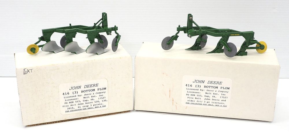 Lot 200: (2) Nolt John Deere 416 3-Bottom Plows