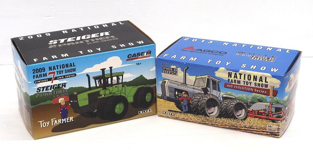 Lot 235: (2) Ertl 4WD Tractors