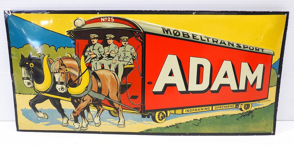 Lot 1023: Mobeltransport 'Adam' sign
