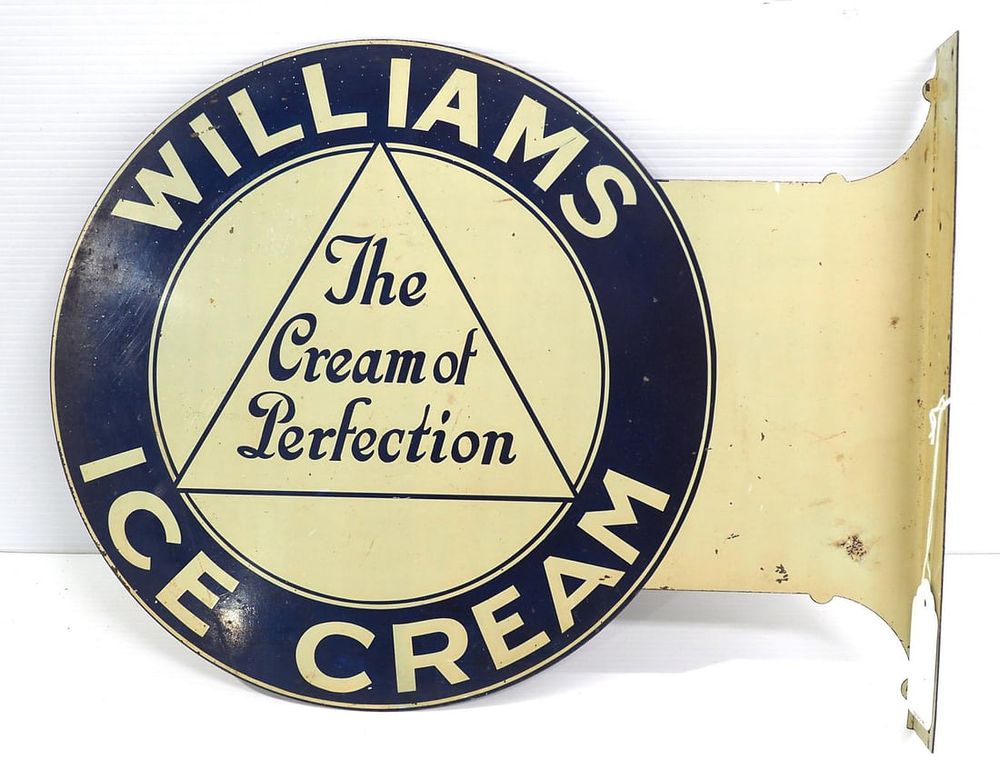 Lot 1046: Williams' Ice Cream sign