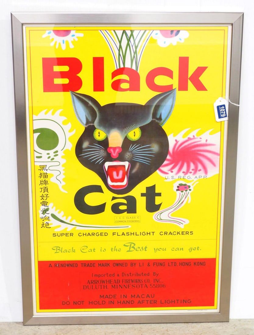 Lot 1079: Black Cat paper advertisement