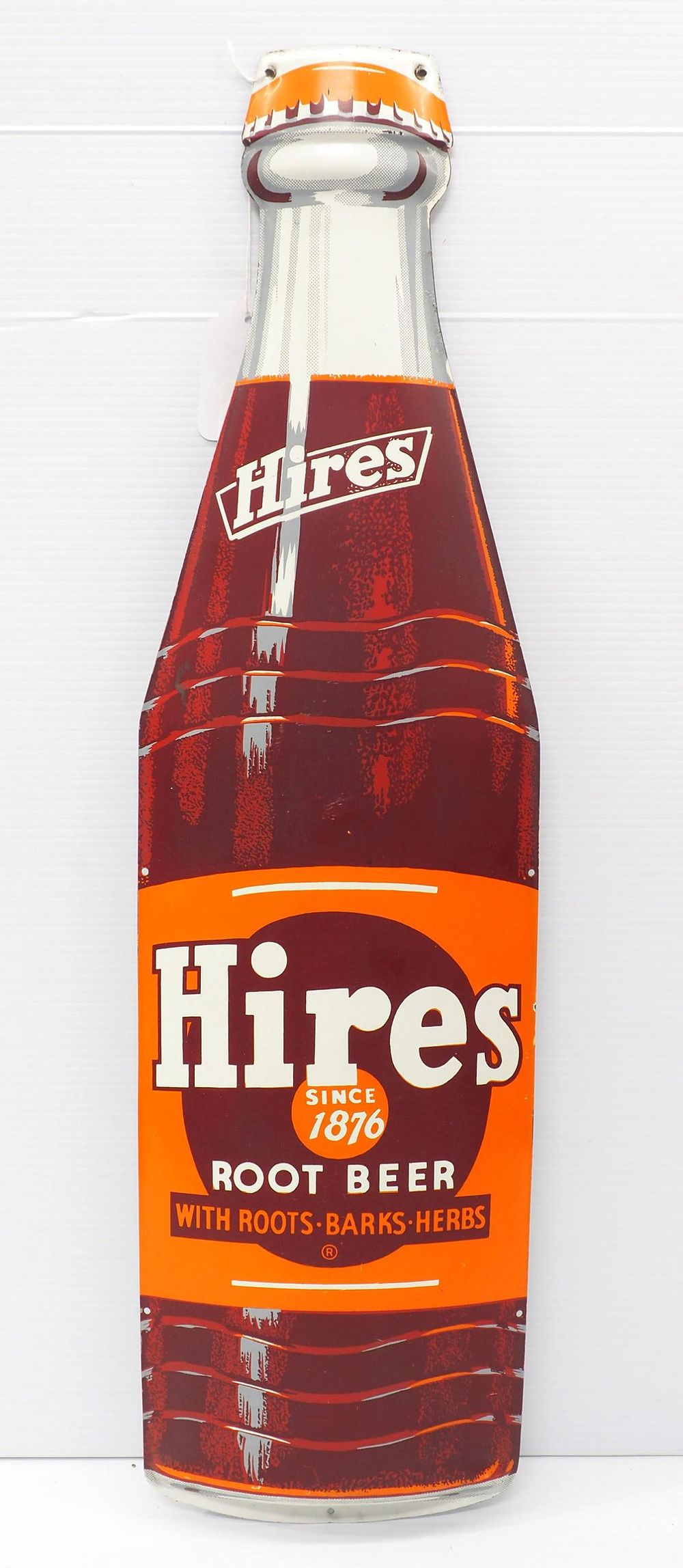 Lot 1085: Hires Root Beer sign