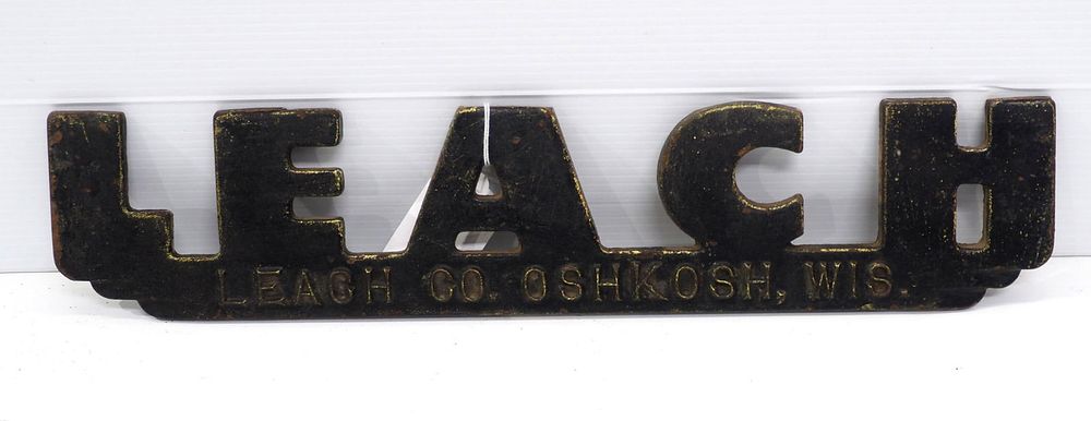Lot 1095: Cast Iron sign