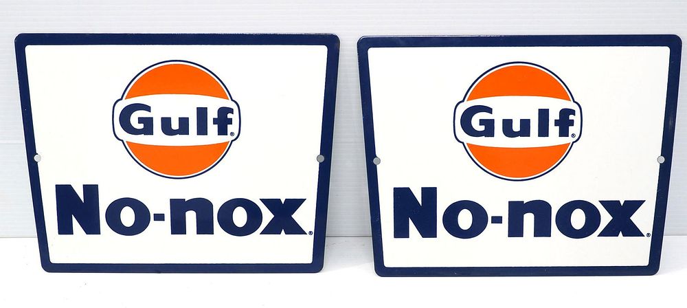 Lot 1096: No-nox gas pump plates