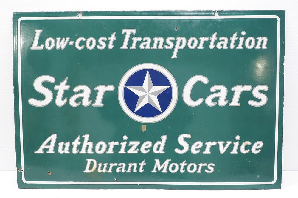 Lot 1106: Star Cars Authorized Service sign