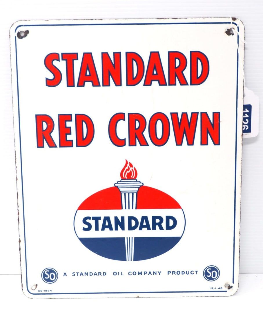 Lot 1126: Standard Red Crown sign