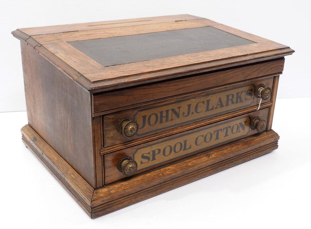 Lot 1154: John J. Clark spool cabinet