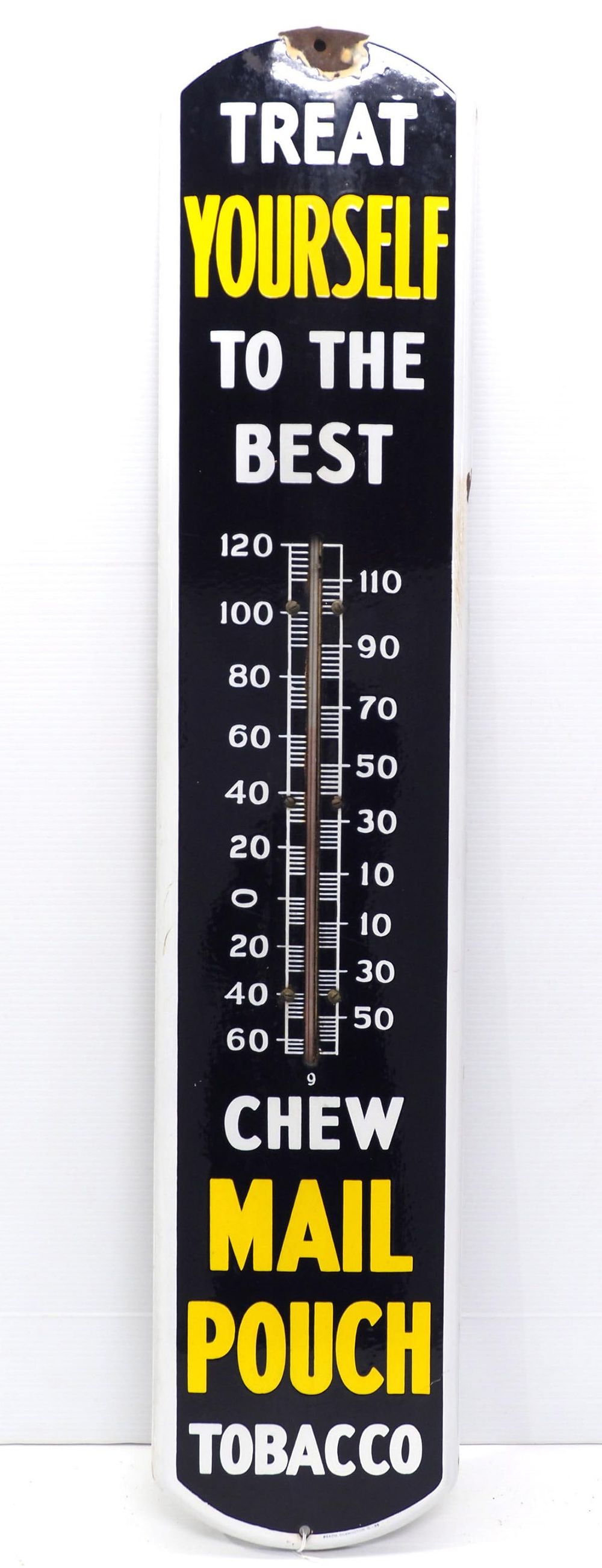Lot 1160: Mail Pouch Tobacco thermometer