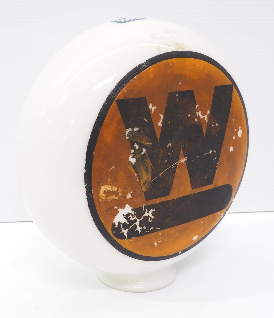 Lot 1192: Glass "W" globe