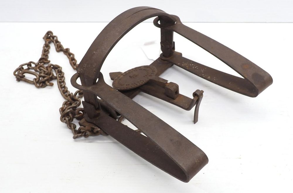 Lot 1209: Animal trap with sharp embossing