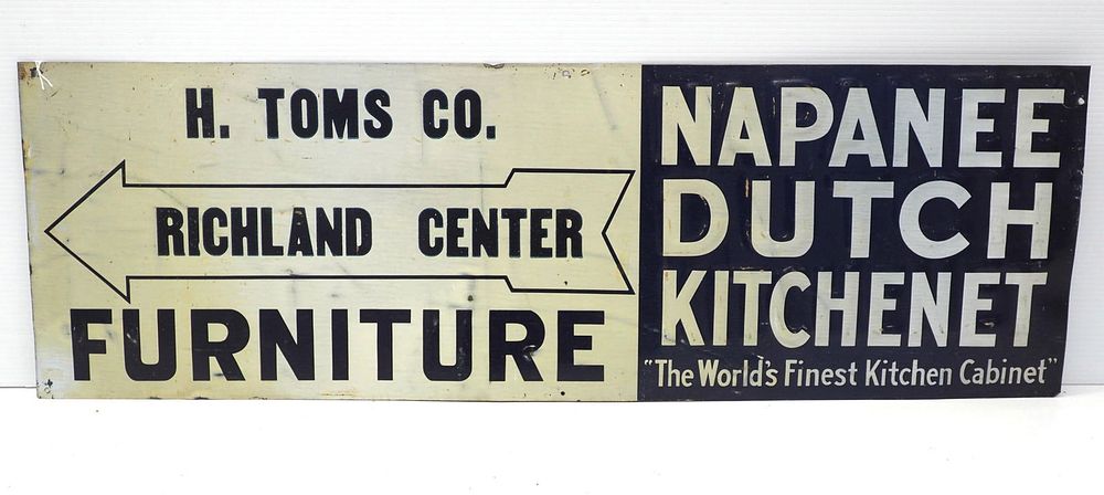 Lot 1239: Nappanee Dutch Kitchenet sign