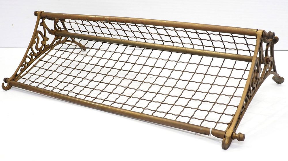 Lot 1240: NSW Railroad brass train car shelf