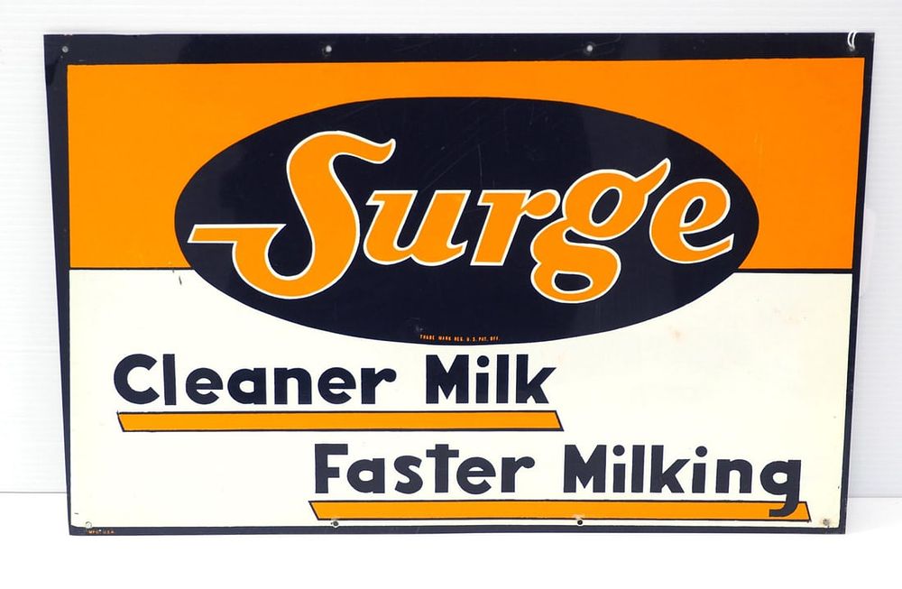 Lot 1249: Surge Cleaner Milk sign