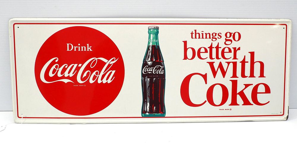 Lot 1256: Better with Coke sign