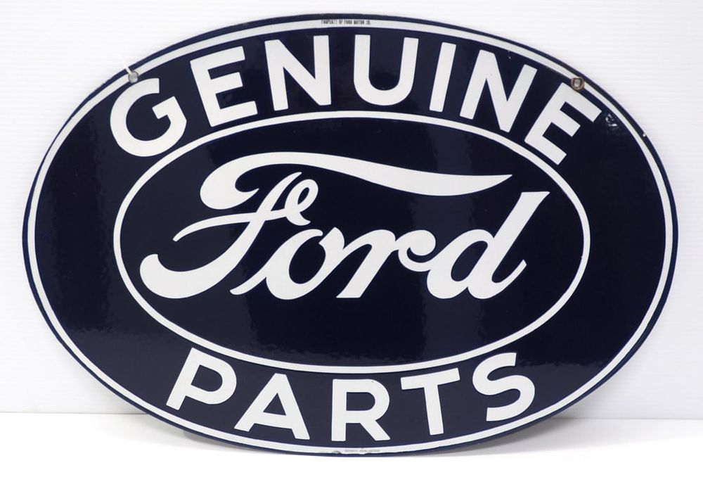 Lot 1270: Genuine Ford Parts sign